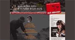 Desktop Screenshot of harzkoehlerei.de